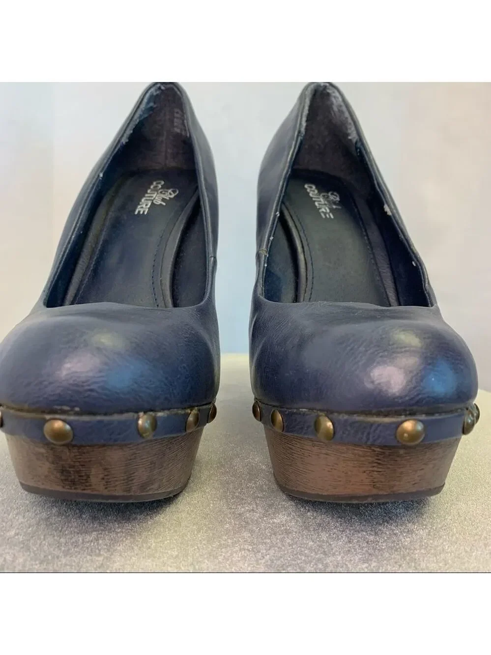 NAVY blue platform high heel size 8.5